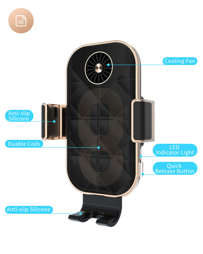 Auto-Clamping Wireless Car Charger for Google Pixel