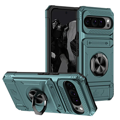 Armor Card Slot Case with Stand for Google Pixel 9