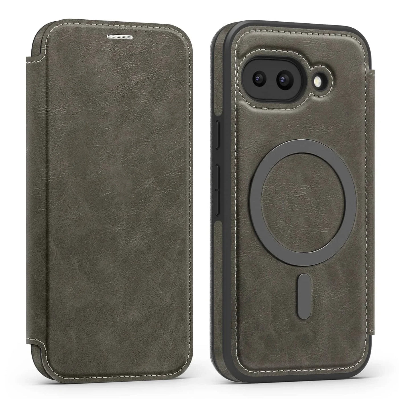 Magnetic Leather Case with Card Holder For Google Pixel Series - The Pixel Store