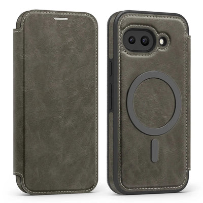 Magnetic Leather Case with Card Holder For Google Pixel Series - The Pixel Store