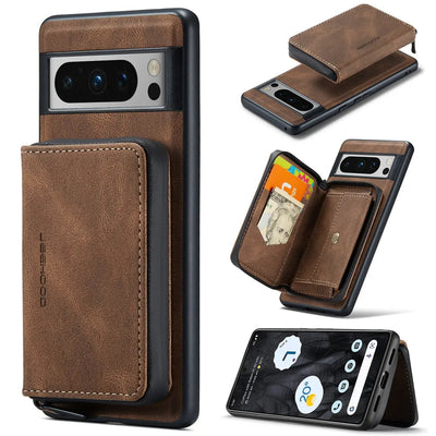 Luxury Magnetic Leather Case with Detachable Wallet for Google Pixel 8 Series - The Pixel Store