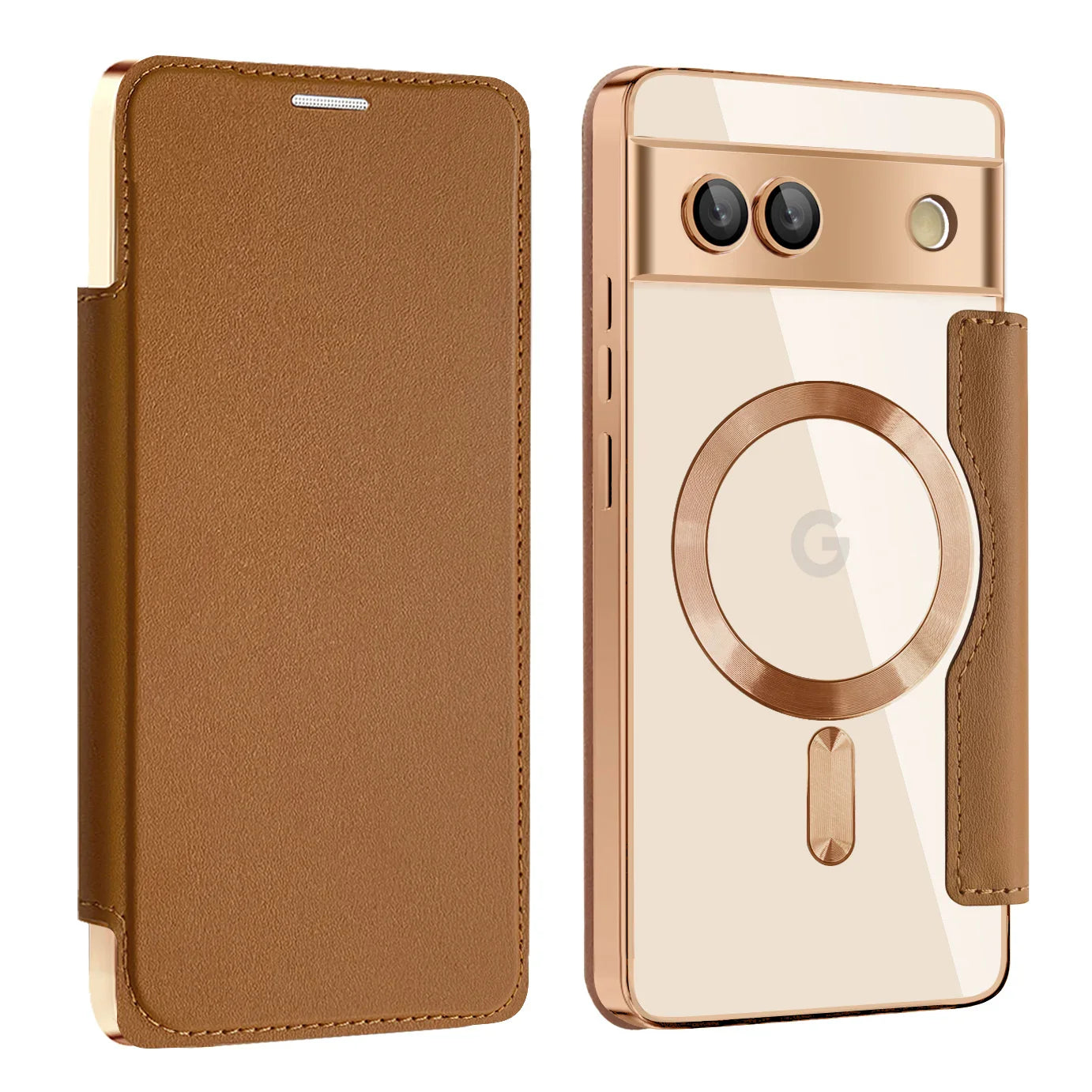 Leather Magsafe Wallet Case with Card Slot - The Pixel Store