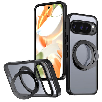 Clear Magnetic Ring Kickstand Case for Google Pixel 10 / 9