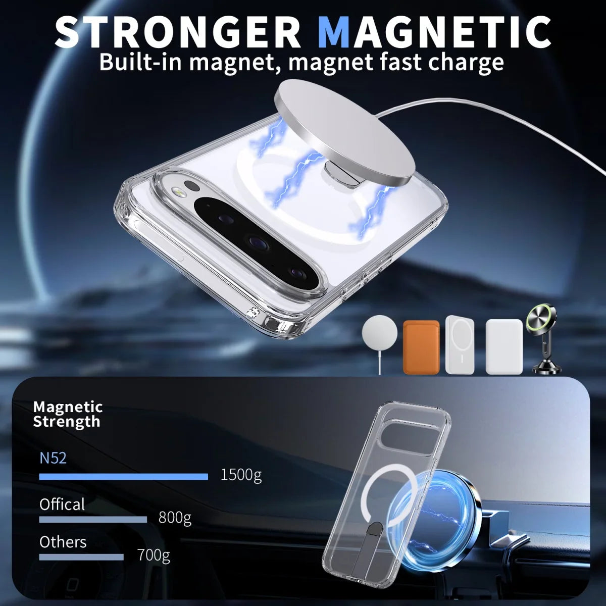 Shockproof Magnetic Case with Stand - The Pixel Store
