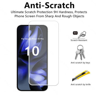 Tempered Glass Screen & Camera Lens Protector for Google Pixel 10