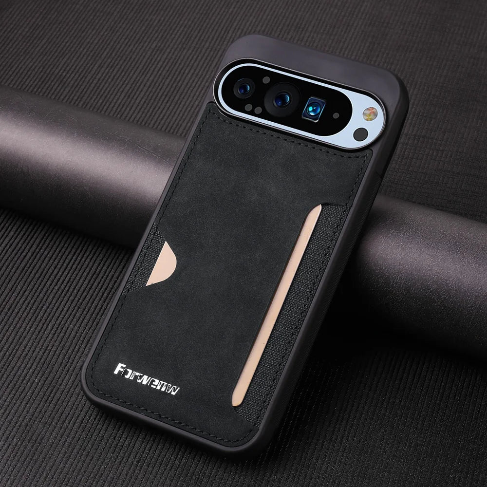 Card Slot Leather Case for Google Pixel 10 / 9