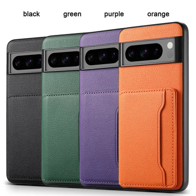 Leather Case with Card Holder For Google Pixel 8 Series - The Pixel Store