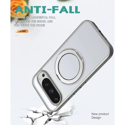 Clear Magnetic Ring Kickstand Case for Google Pixel 10 / 9