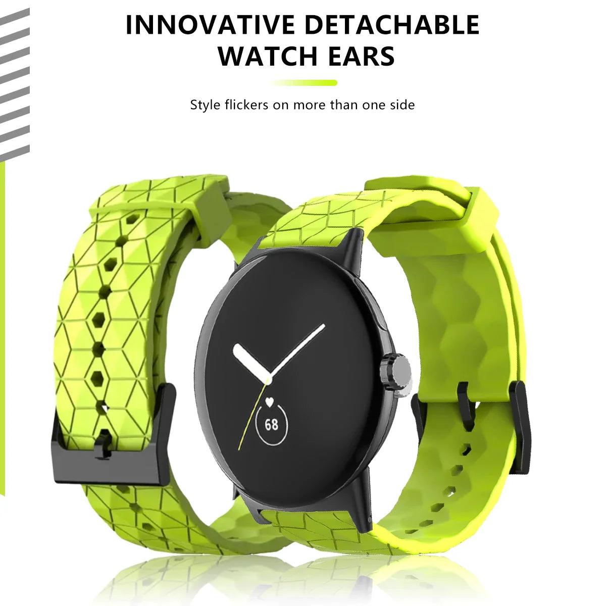 Geometric Silicone Band for Google Pixel Watch 4