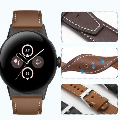 Premium Leather Band for Pixel Watch 4