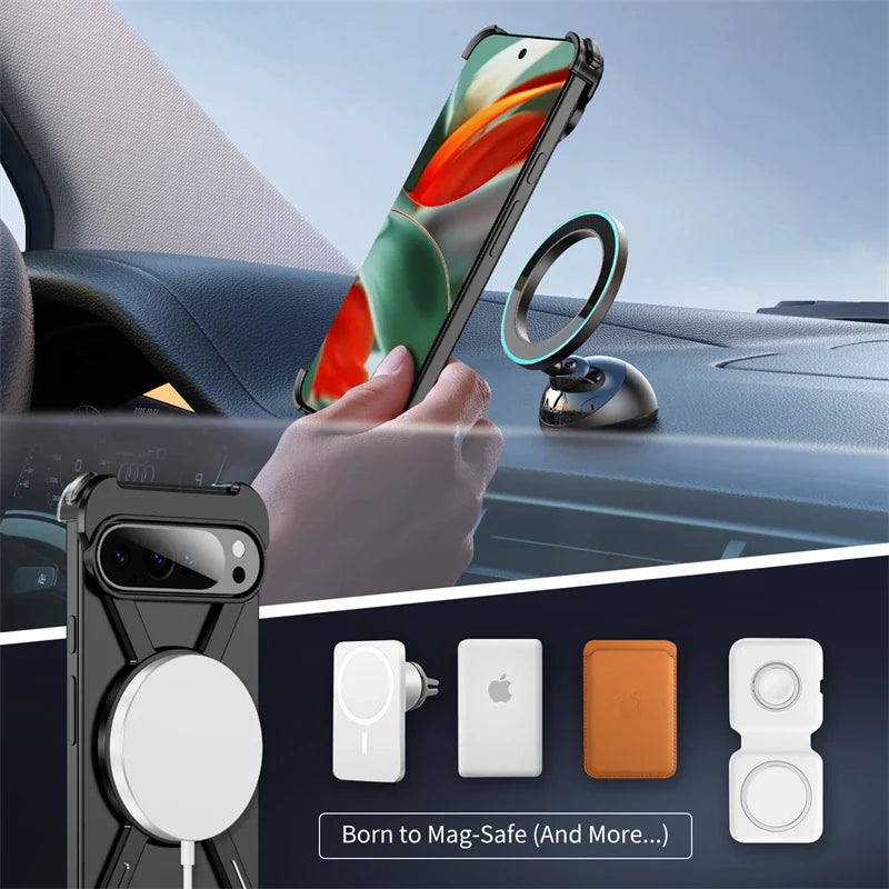 Metal Ring Kickstand Case for Google Pixel 9 / 8