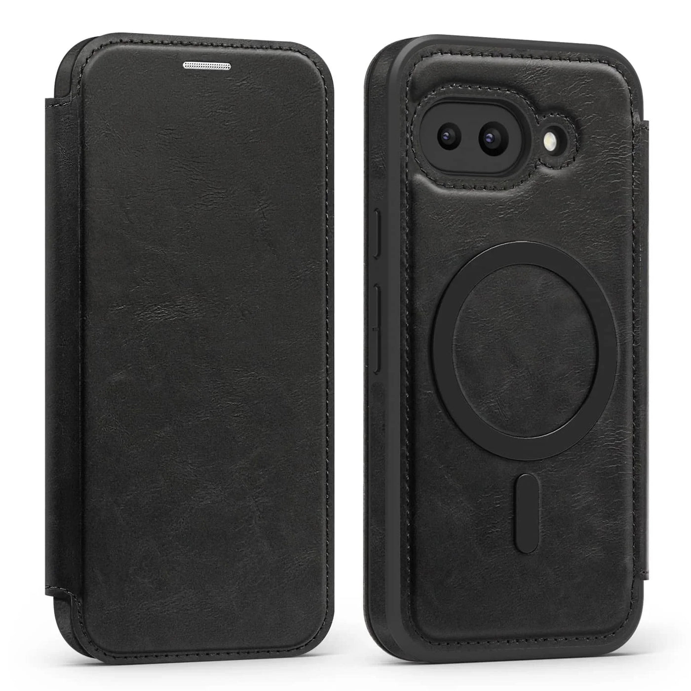 Magnetic Leather Case with Card Holder For Google Pixel Series - The Pixel Store