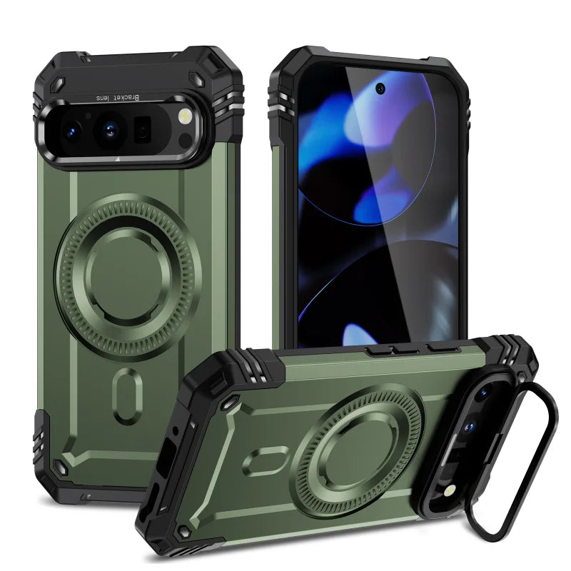 Shockproof Matte Case with Stand for Google Pixel 9