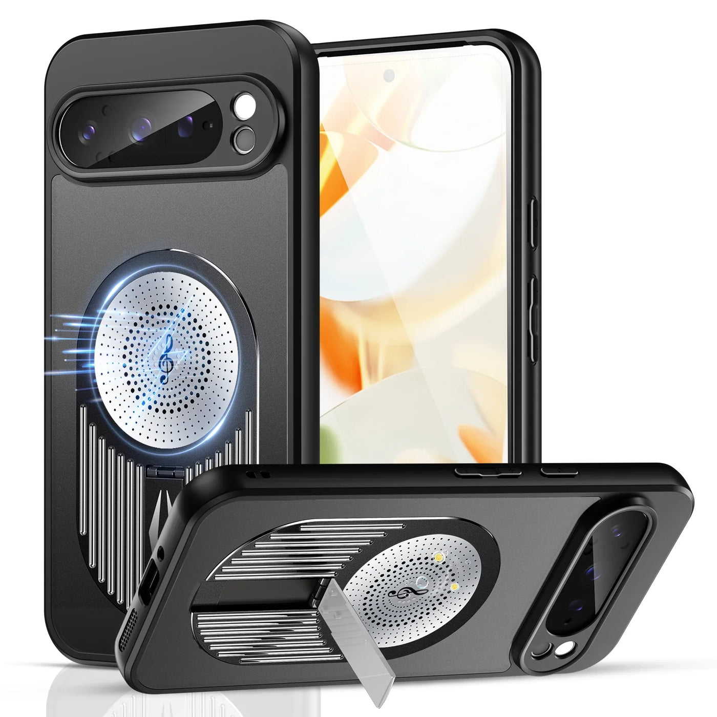 Shockproof Magnetic Case with Stand For Google Pixel 9 Series - The Pixel Store