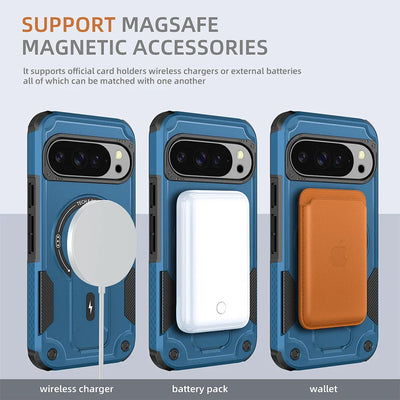 Rugged Magnetic Kickstand Case for Google Pixel 10 / 9