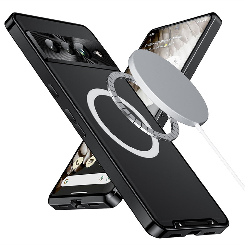 MagSafe Shockproof Metal Armor Case For Google Pixel 7 Pro - The Pixel Store