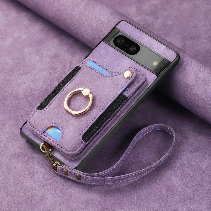 Luxury Leather Case with Stand For Google Pixel 8 Series - The Pixel Store