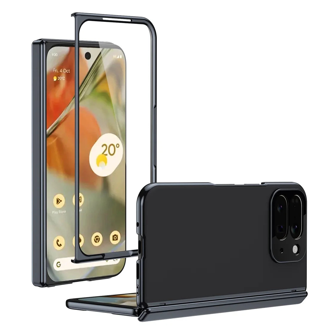 Magnetic Hinge Protection Case with Tempered Glass for Google Pixel 10 Pro Fold
