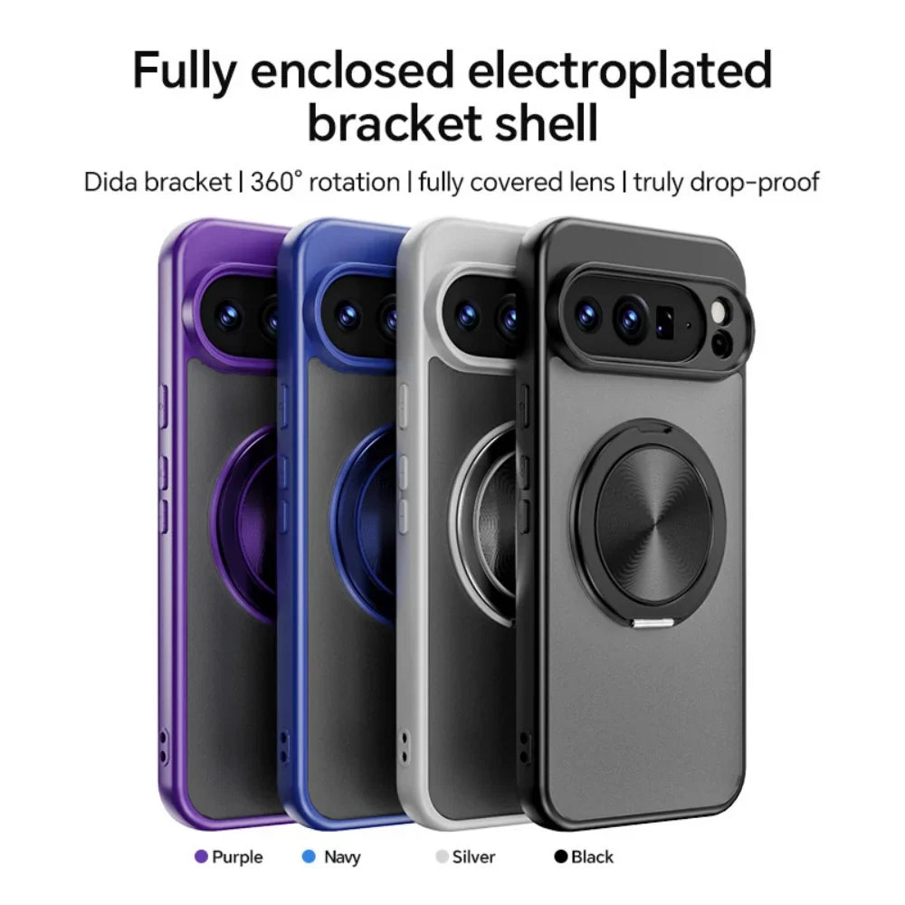 360° Ring Kickstand Case with Lens Protection for Google Pixel 10 / 9