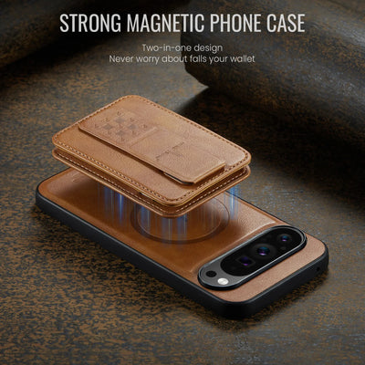 Leather Case with Detachable Magnetic Wallet For Pixel Series - The Pixel Store