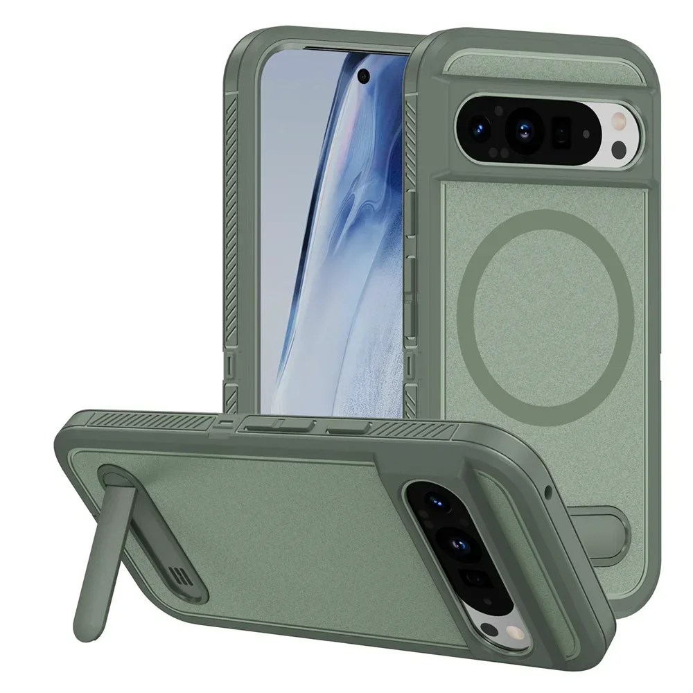 Heavy Duty Magnetic Kickstand Case for Google Pixel 10 / 9 / 8