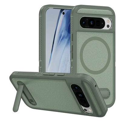 Heavy Duty Magnetic Kickstand Case for Google Pixel 10 / 9 / 8