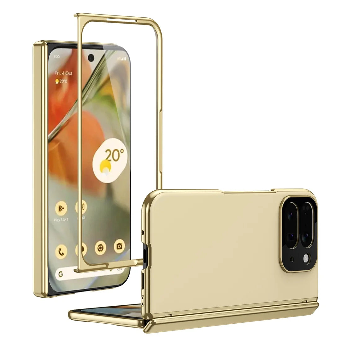 Magnetic Hinge Protection Case with Tempered Glass for Google Pixel 10 Pro Fold