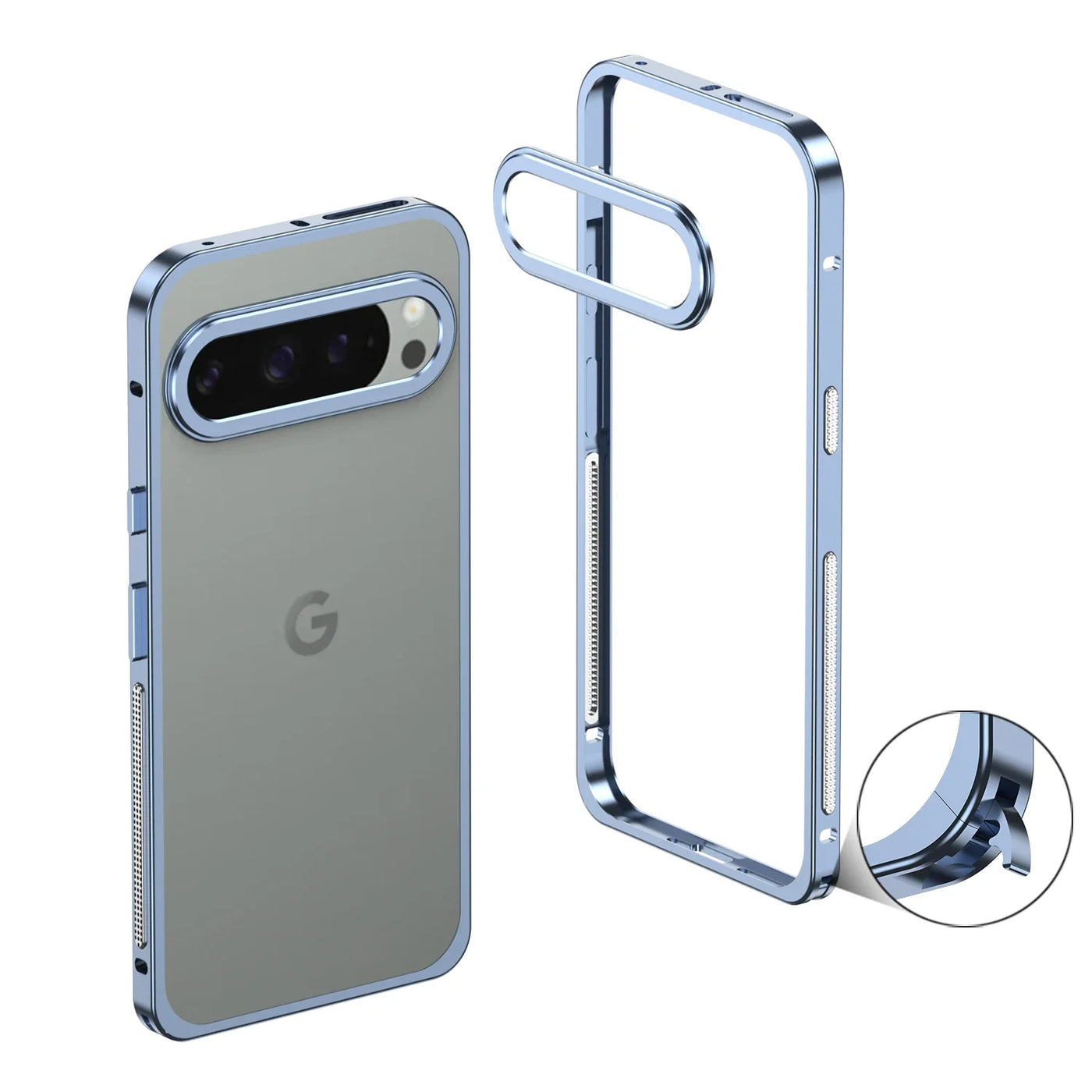 Slim Metal Edge Case for Google Pixel 9 / 8