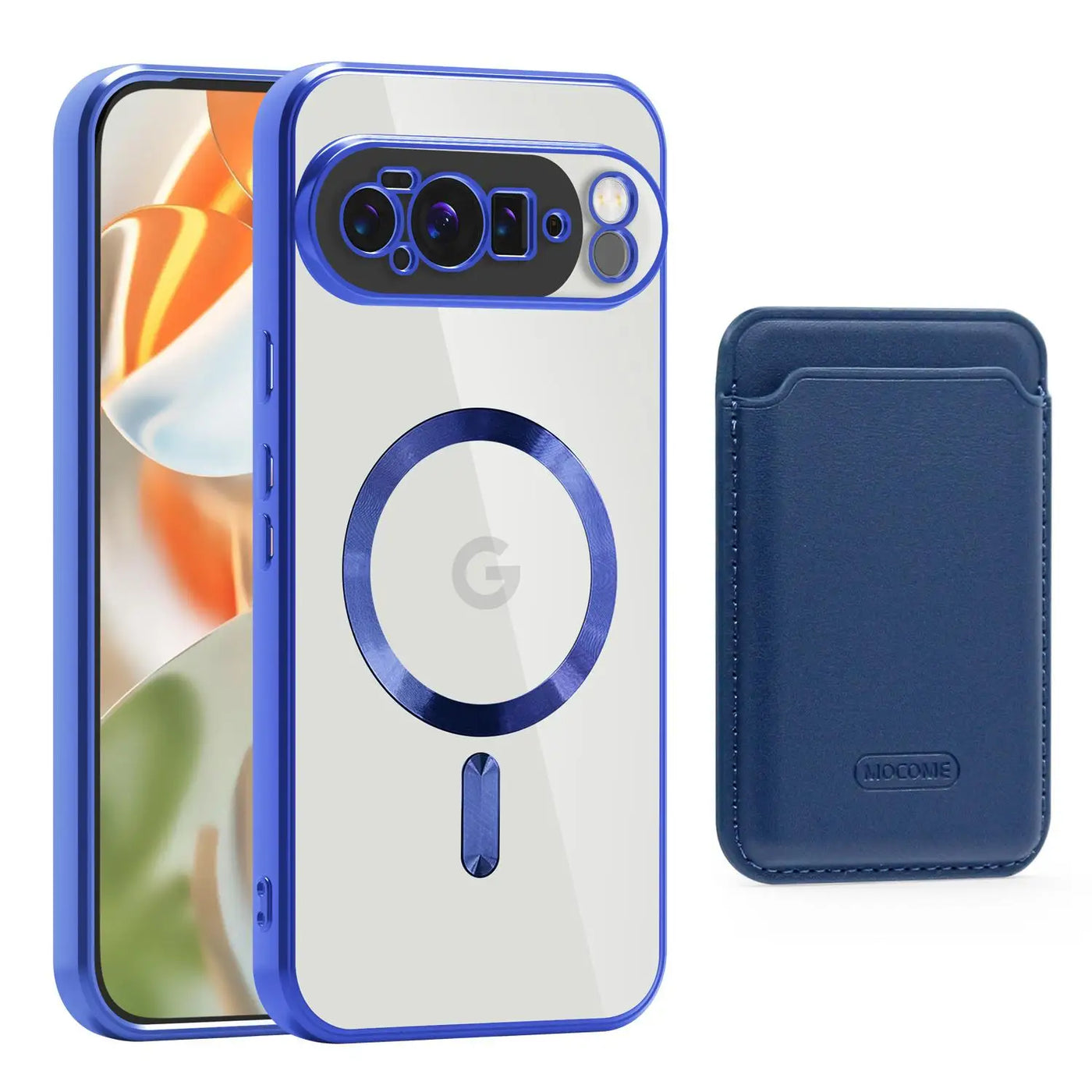 MagSafe Clear Case with Magnetic Wallet for Google Pixel 10 / 9 / 8 / 7