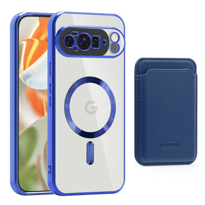 MagSafe Clear Case with Magnetic Wallet for Google Pixel 10 / 9 / 8 / 7