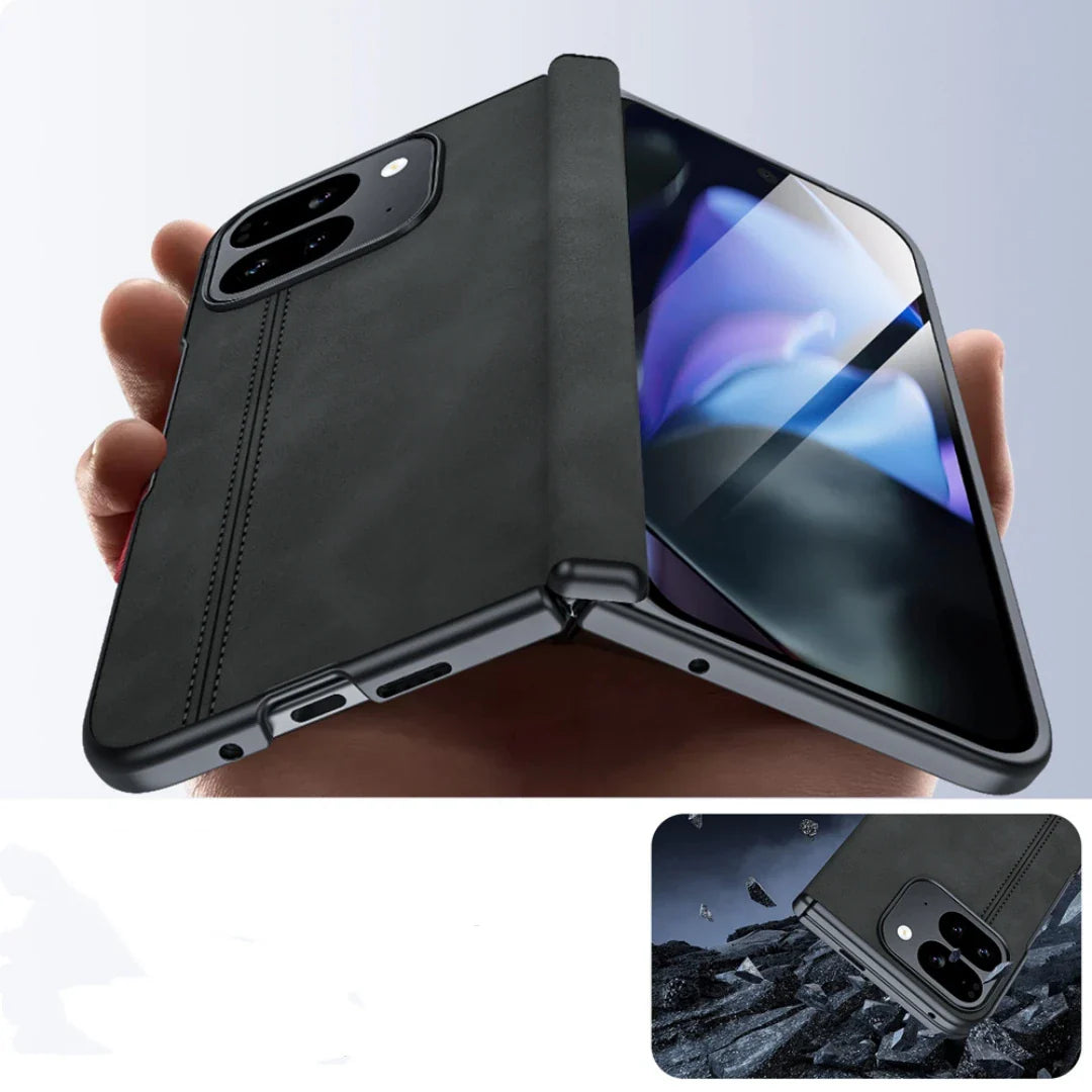 Full Protection Leather Case For Google Pixel 9 Pro Fold - The Pixel Store