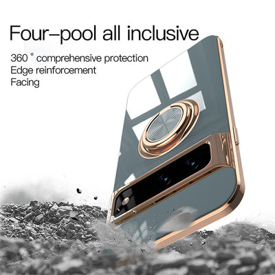 Luxury Plating Silicone Shockproof Phone Case For Google Pixel 7 Series - The Pixel Store