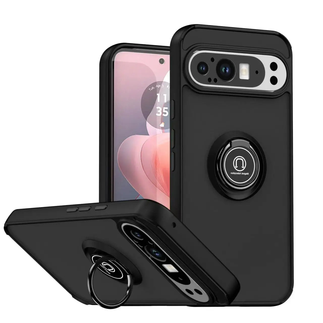 ugged Ring Case with Kickstand for Google Pixel 10 / 9 / 8 / 7