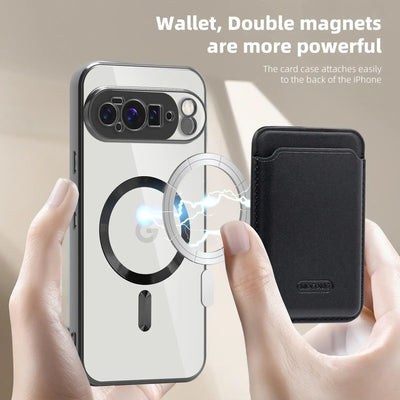 MagSafe Clear Case with Magnetic Wallet for Google Pixel 10 / 9 / 8 / 7