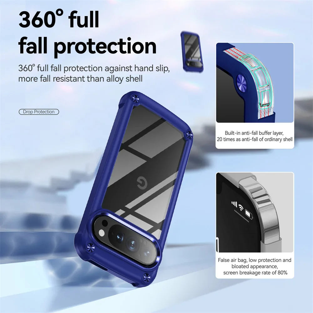 Transparent Shockproof Case For Google Pixel 9 Series - The Pixel Store