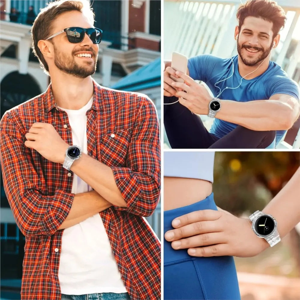 Clear Shockproof Strap Case for Google Pixel Watch 4
