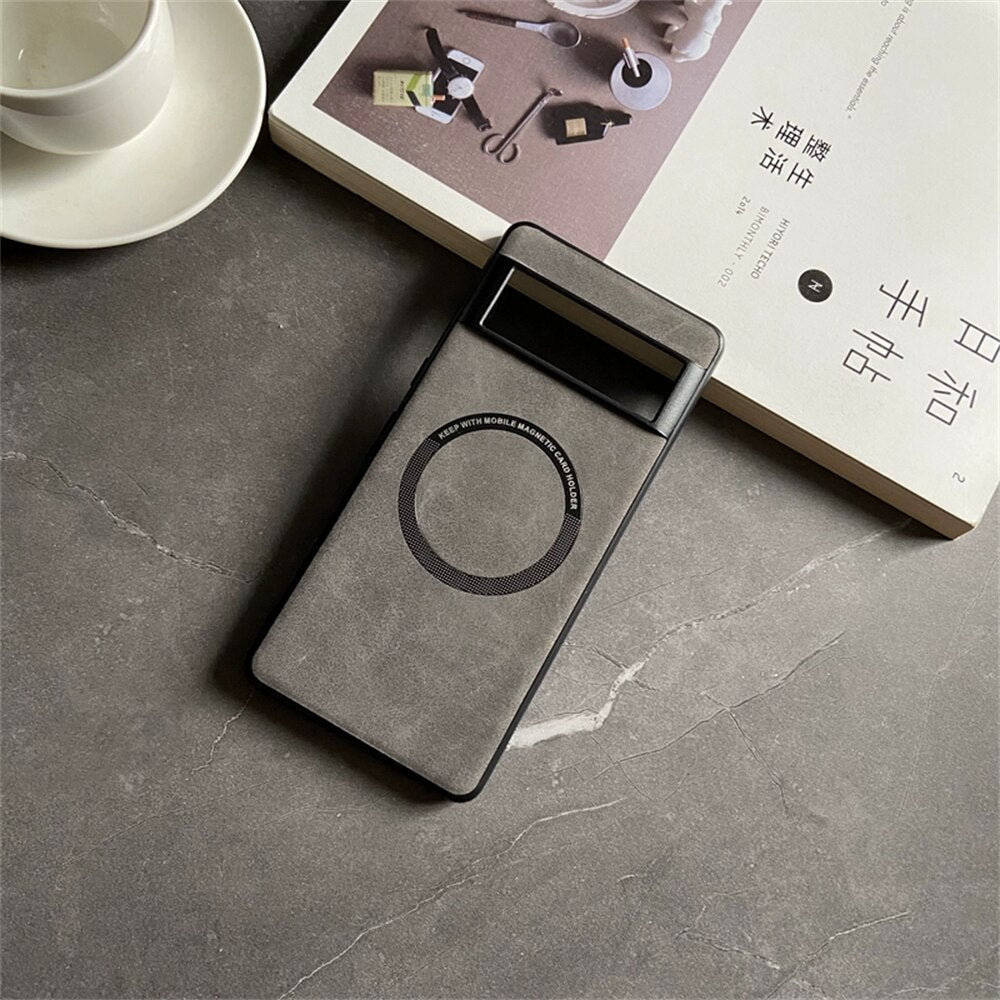 Luxury Magsafe Leather Case For Google Pixel 7 Series - The Pixel Store