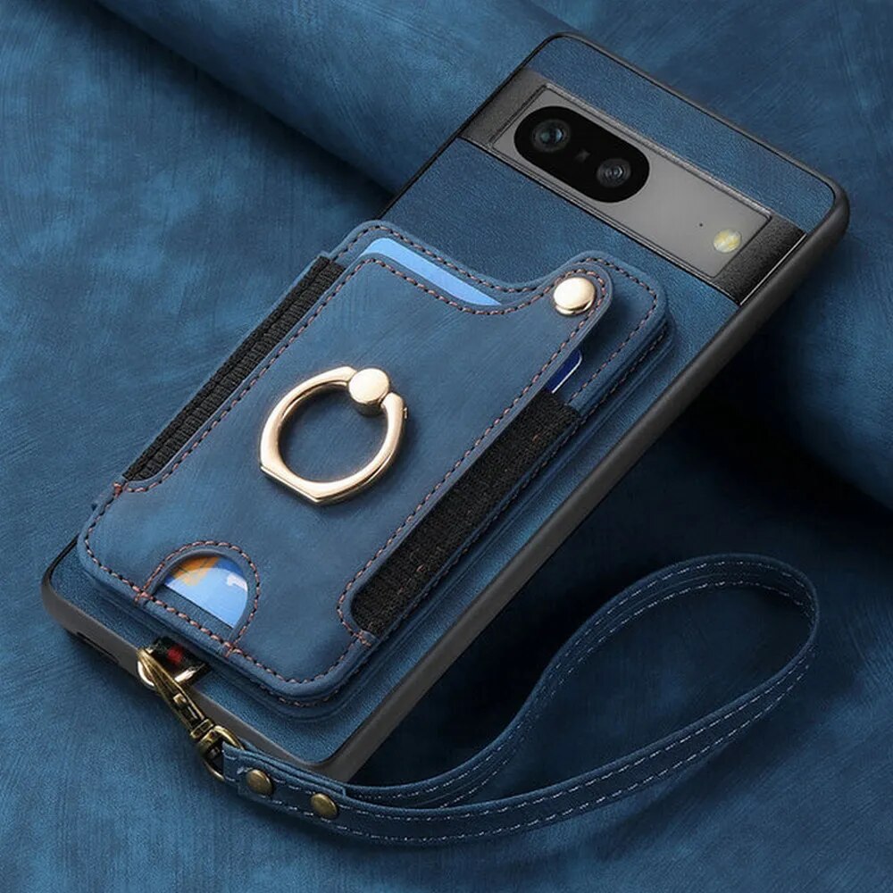 Luxury Leather Case with Stand For Google Pixel 8 Series - The Pixel Store