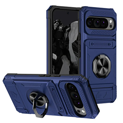 Armor Card Slot Case with Stand for Google Pixel 9