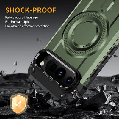 Shockproof Matte Case with Stand for Google Pixel 9