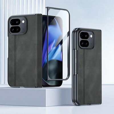 Full Protection Leather Case For Google Pixel 9 Pro Fold - The Pixel Store