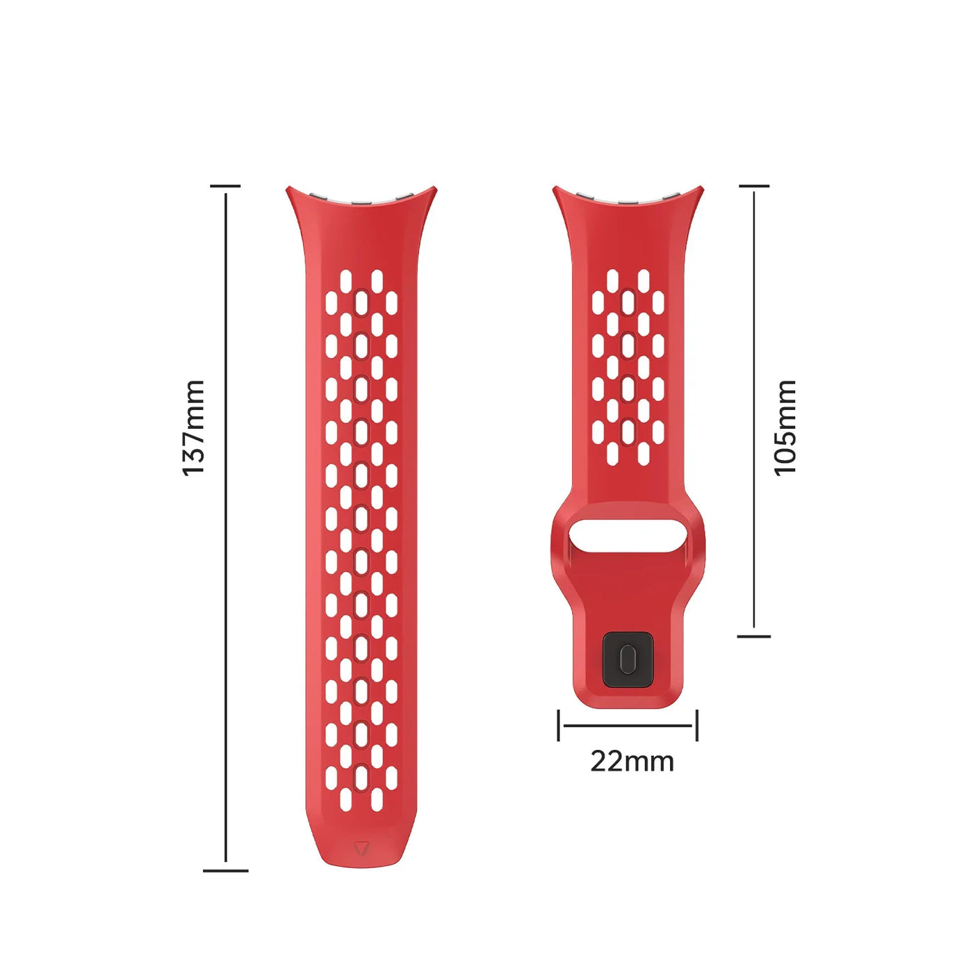 Sports Breathable Silicone Strap for Google Pixel Watch 4