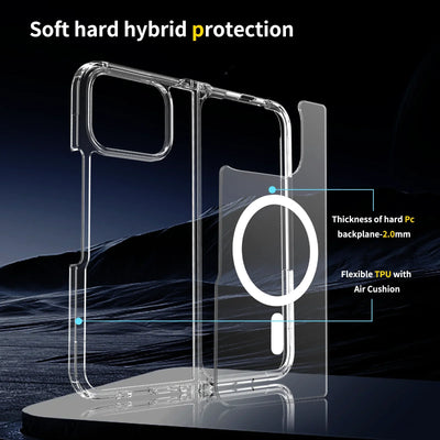 Clear MagSafe Hybrid Protective Case for Google Pixel 10 Pro Fold