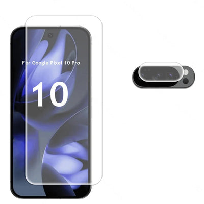 Tempered Glass Screen & Camera Lens Protector for Google Pixel 10