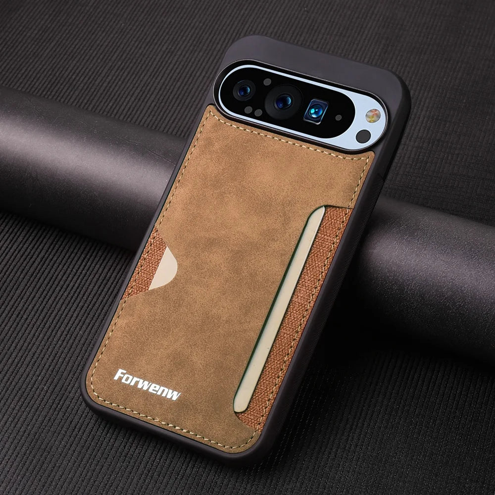 Card Slot Leather Case for Google Pixel 10 / 9