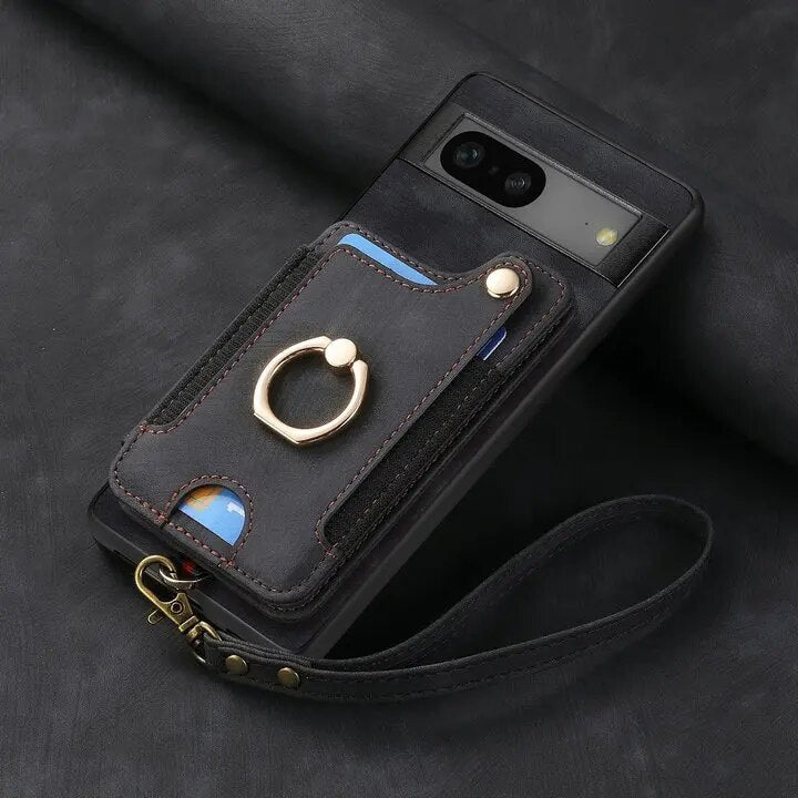 Luxury Leather Case with Stand For Google Pixel 8 Series - The Pixel Store