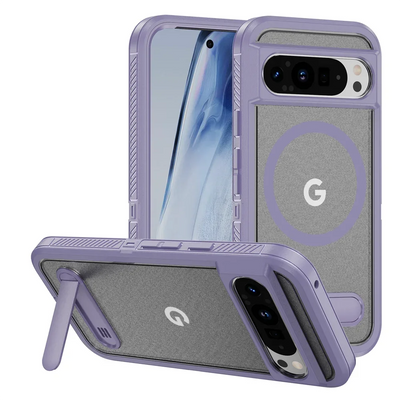 Heavy Duty Magnetic Kickstand Case for Google Pixel 10 / 9 / 8