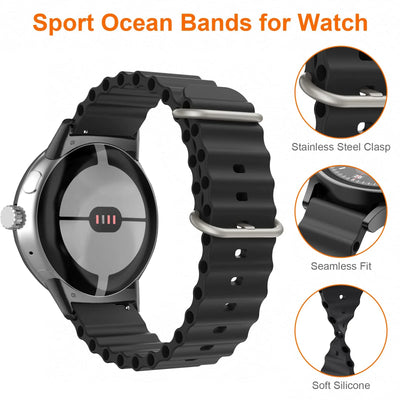 Silicone Ocean Band For Google Pixel Watch Series - The Pixel Store