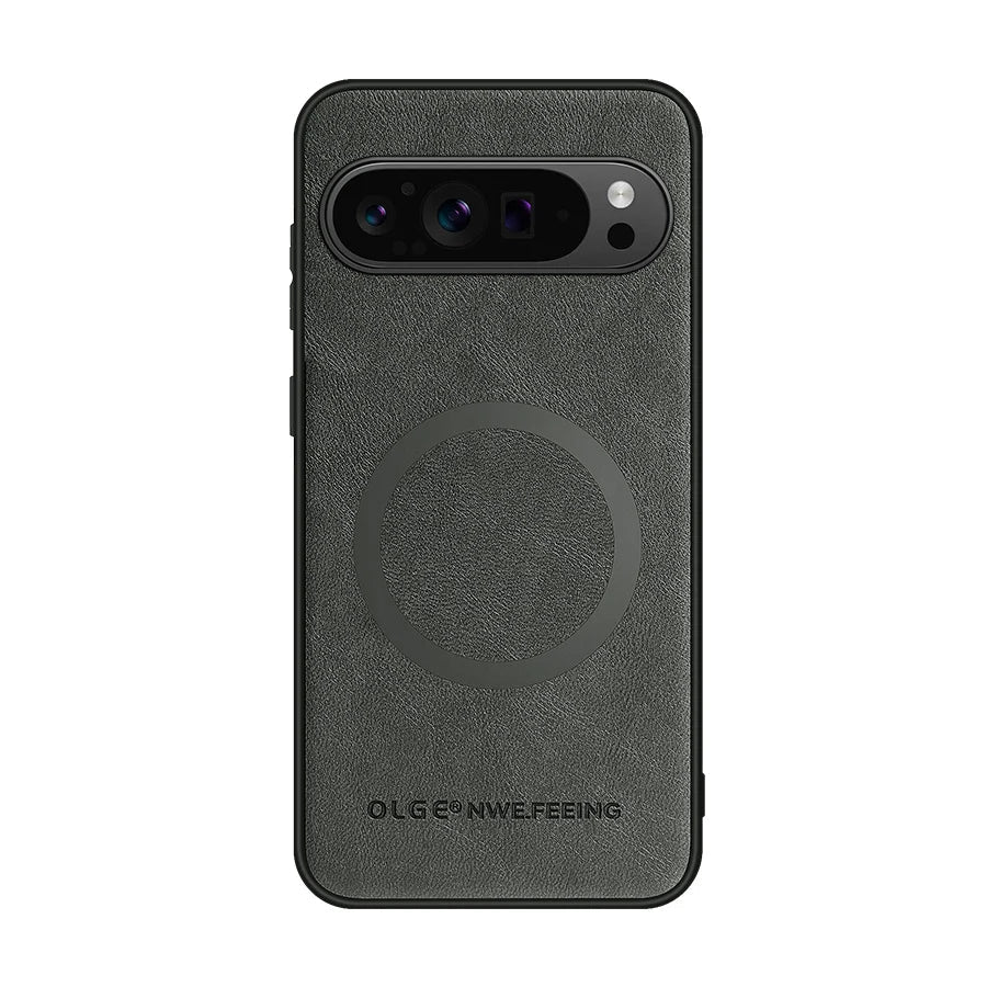 Anti-Fingerprint Leather Magnetic Case for Google Pixel 10 / 9 / 8