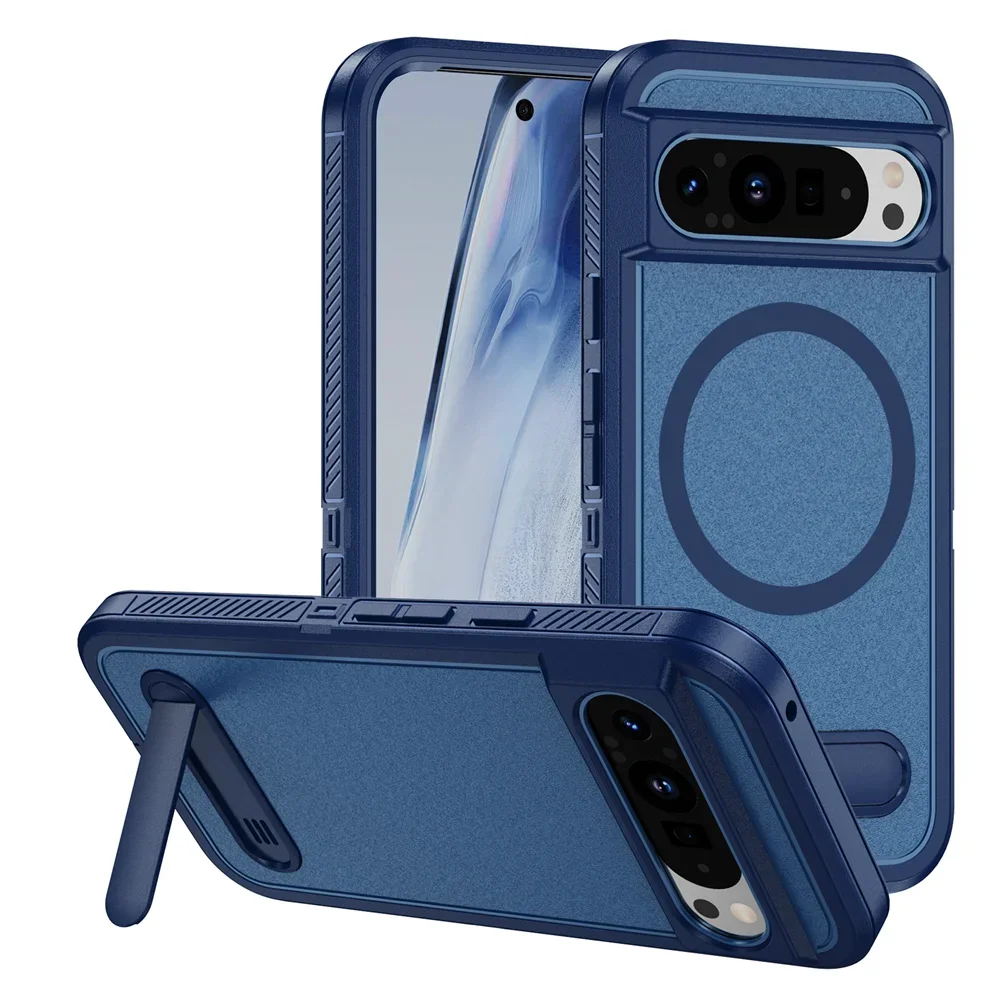 Heavy Duty Magnetic Kickstand Case for Google Pixel 10 / 9 / 8